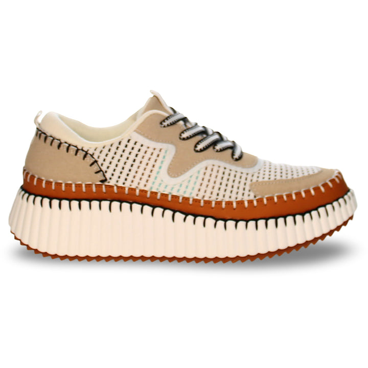 Whipstitch Beige Ecru