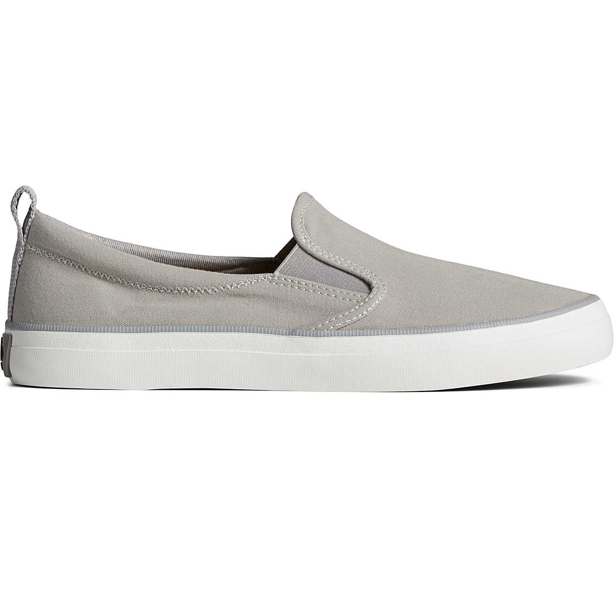 Women's sperry white shops canvas sneakers